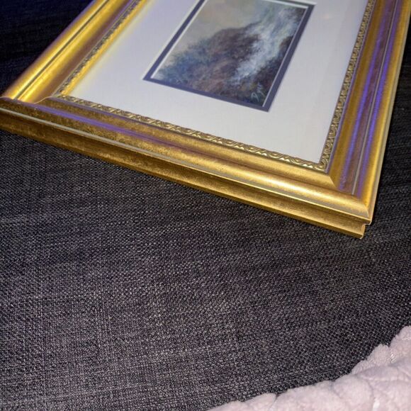 Framed Signed Sylvia Dyer Acrylic Painting: Island Cliffs Brunswick Maine Artist - Picture 6 of 9